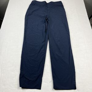 Banana Republic Hayden Drapey Pants 8 Navy Blue Straight Leg Minimalist Workwear